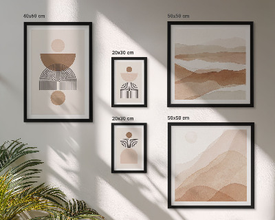 Parede galeria de quadros Composições abstratas da terra