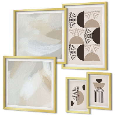 Galeria de parede Geometria de formas abstratas