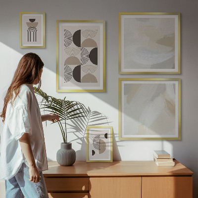 Galeria de parede Geometria de formas abstratas