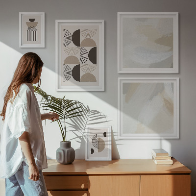 Galeria de parede Geometria de formas abstratas