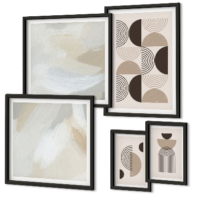 Galeria de parede Geometria de formas abstratas