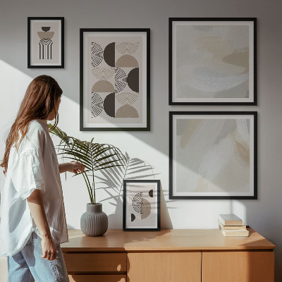 Galeria de parede Geometria de formas abstratas