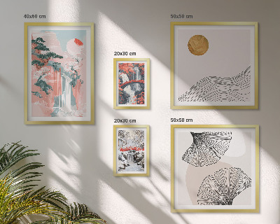 Galeria de parede Paisagens de cachoeiras no Japão