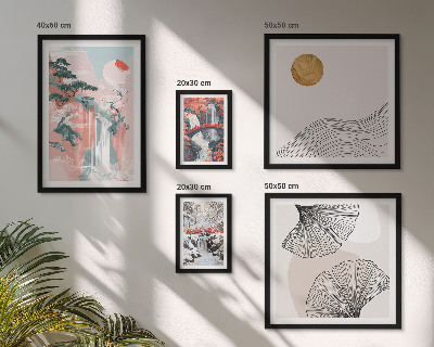 Galeria de parede Paisagens de cachoeiras no Japão