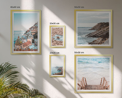 Parede galeria de quadros Cidades italianas, praias, relaxamento
