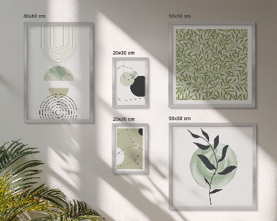 Galeria de parede plantas geométricas abstratas