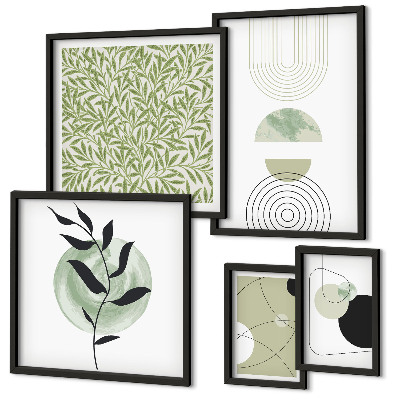 Galeria de parede plantas geométricas abstratas
