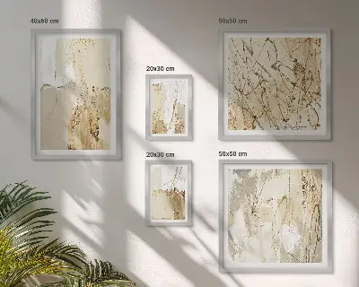 Galeria de parede com texturas abstratas modernas