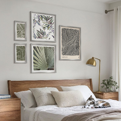 Galeria de parede Padrões minimalistas de plantas