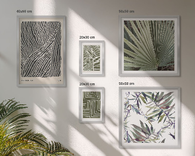 Galeria de parede Padrões minimalistas de plantas