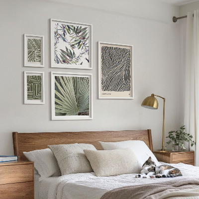 Galeria de parede Padrões minimalistas de plantas