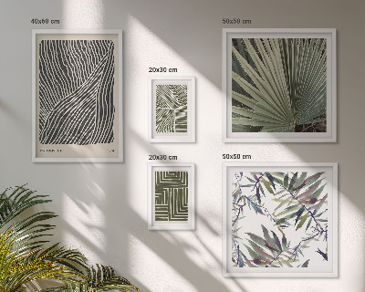 Galeria de parede Padrões minimalistas de plantas