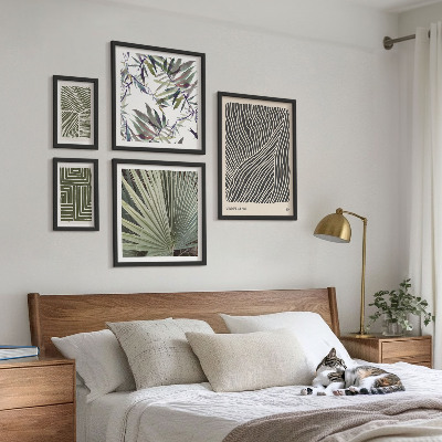 Galeria de parede Padrões minimalistas de plantas