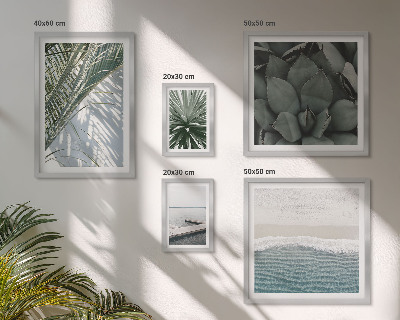 Parede galeria de quadros Plantas tropicais com o mar
