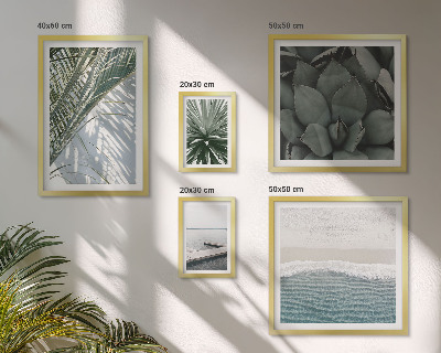 Parede galeria de quadros Plantas tropicais com o mar