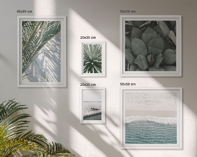Parede galeria de quadros Plantas tropicais com o mar