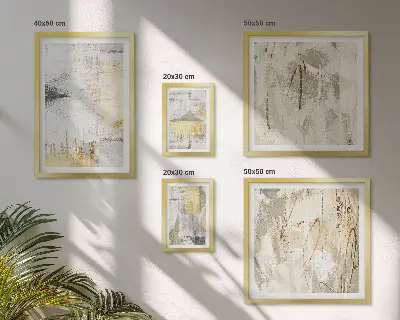 Galeria de parede com padrões abstratos elegantes