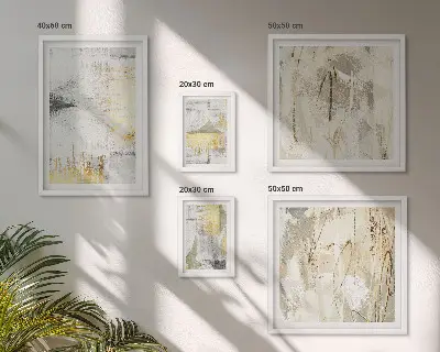 Galeria de parede com padrões abstratos elegantes