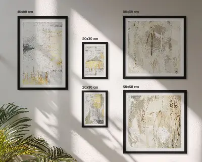 Galeria de parede com padrões abstratos elegantes