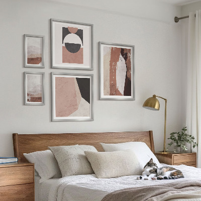 Parede galeria de quadros Composições abstratas da terra