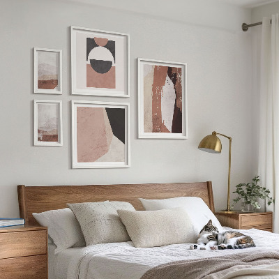Parede galeria de quadros Composições abstratas da terra