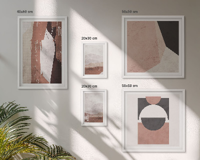 Parede galeria de quadros Composições abstratas da terra