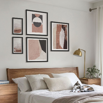 Parede galeria de quadros Composições abstratas da terra