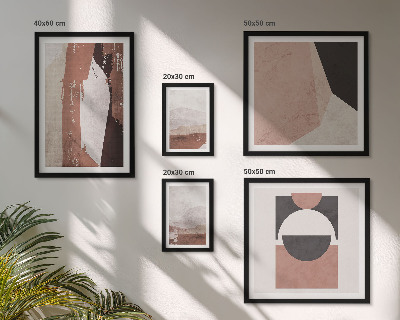Parede galeria de quadros Composições abstratas da terra