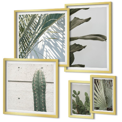 Galeria de parede Detalhes modernos com plantas