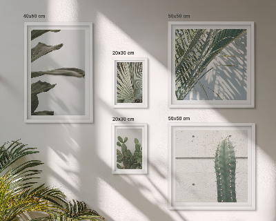 Galeria de parede Detalhes modernos com plantas