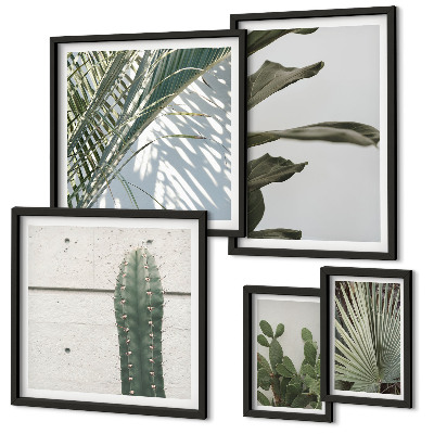 Galeria de parede Detalhes modernos com plantas