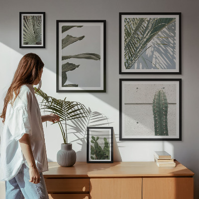 Galeria de parede Detalhes modernos com plantas