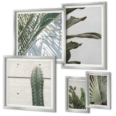 Galeria de parede Detalhes modernos com plantas