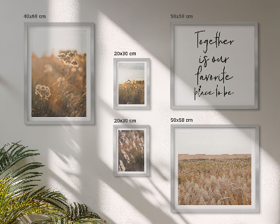 Galeria de parede Provérbios sobre paisagens naturais e flores