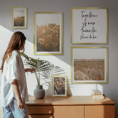 Galeria de parede Provérbios sobre paisagens naturais e flores