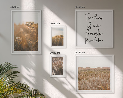 Galeria de parede Provérbios sobre paisagens naturais e flores