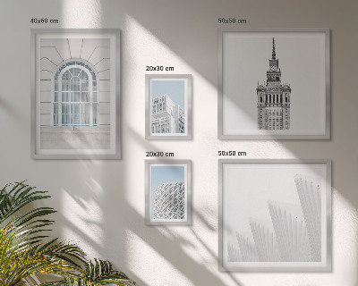 Parede galeria de quadros minimalismo na arquitetura moderna