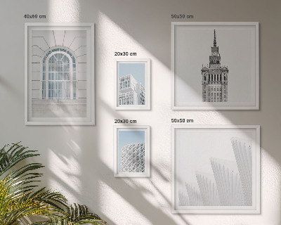 Parede galeria de quadros minimalismo na arquitetura moderna
