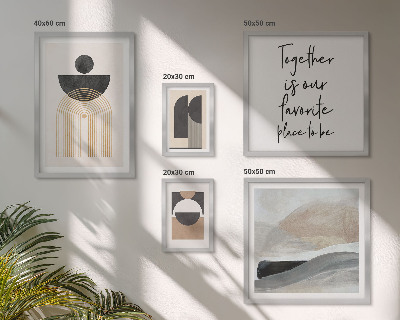 Galeria de parede Formas abstratas da natureza