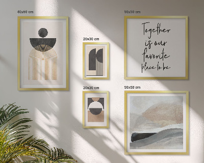 Galeria de parede Formas abstratas da natureza