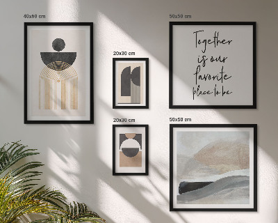Galeria de parede Formas abstratas da natureza