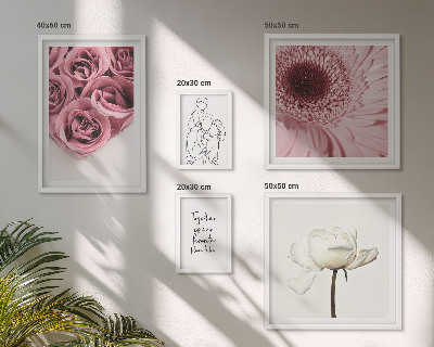 Parede galeria de quadros Inspirações florais boho