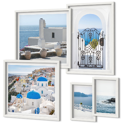 Parede galeria de quadros Vistas da Grécia mediterrânea