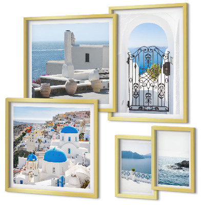 Parede galeria de quadros Vistas da Grécia mediterrânea