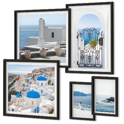 Parede galeria de quadros Vistas da Grécia mediterrânea