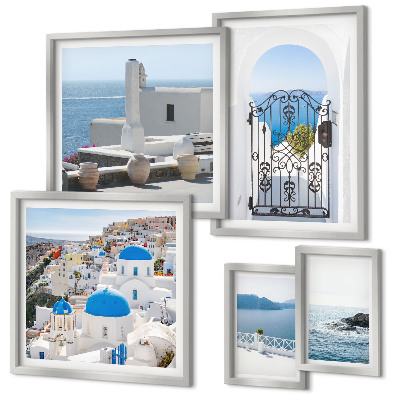 Parede galeria de quadros Vistas da Grécia mediterrânea