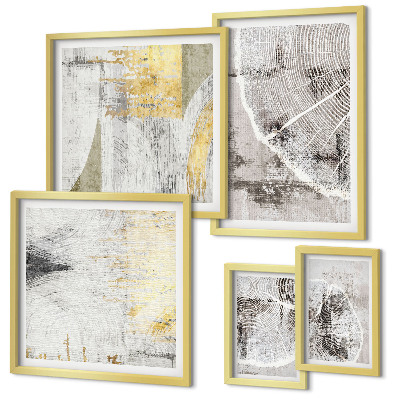Galeria de parede Padrões neutros abstratos