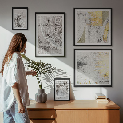 Galeria de parede Padrões neutros abstratos