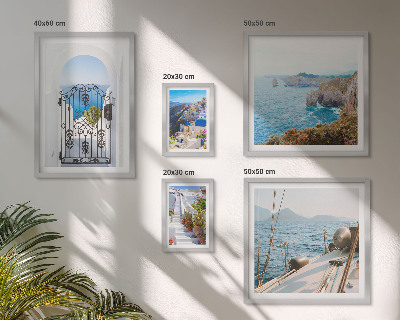 Parede galeria de quadros Paisagens da arquitetura marítima da Grécia