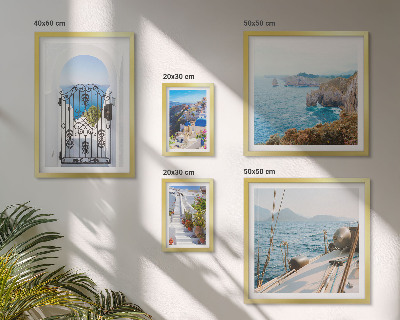 Parede galeria de quadros Paisagens da arquitetura marítima da Grécia